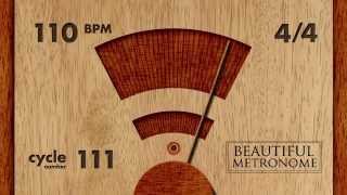 110 BPM 44 Wood Metronome HD [upl. by Chow]