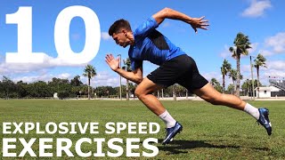 10 Explosive Speed Exercises  No EquipmentBodyweight Training You Can Do Anywhere [upl. by Titos]