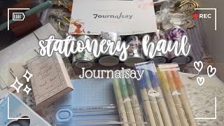 Journalsay STATIONERY HAUL 🩵✨ [upl. by Accebar689]