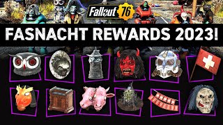 ALL FASNACHT REWARDS 2023  Fallout 76 [upl. by Akisej]