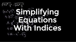 Simplifying Expressions Involving Indices  O Level Additional Mathematics [upl. by Lirbij]