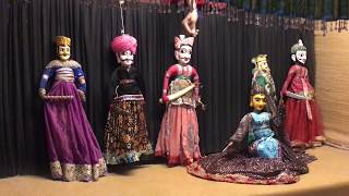 Puppet Kathputli show on the strings in India 4K [upl. by Suiramaj]