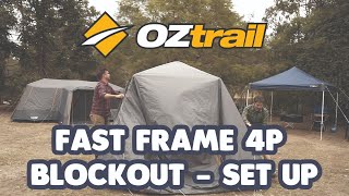 OZtrail Fast Frame BlockOut 4P  Set Up [upl. by Leunamne]