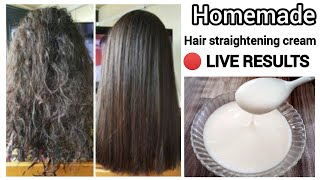 KERATIN HAIR TREATMENT At Home for straight silky shiny amp healthy hairs [upl. by Rotceh]