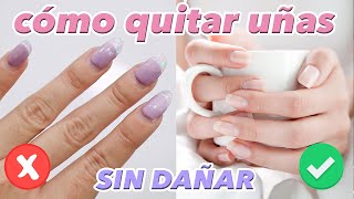 Como QUITAR uñas ACRÍLICAS en casa FÁCIL Y SIN DAÑAR ♥ Jimena Aguilar [upl. by Longwood583]