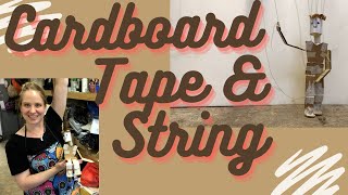 CARDBOARD TAPE amp STRING How to build and string entire Marionette puppet [upl. by Jacoby]