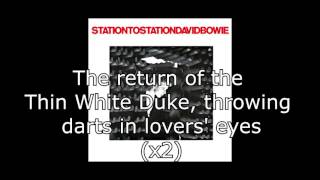 Station to Station  David Bowie  Lyrics [upl. by Dich]