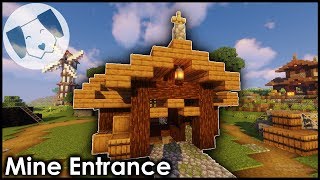 Minecraft Mine EntranceHut Tutorial [upl. by Betthezel43]