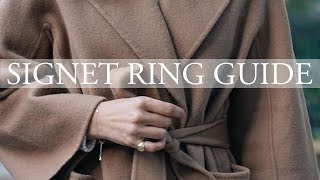 Complete Signet Ring Guide amp My Own Ring [upl. by Nisior]