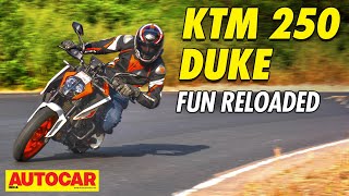 2024 KTM 250 Duke review  Big thrills  Autocar India [upl. by Nnylrefinnej]