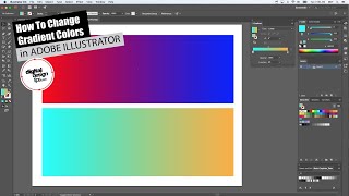 How to Change Gradient Colors in Adobe Illustrator [upl. by Anihpled599]