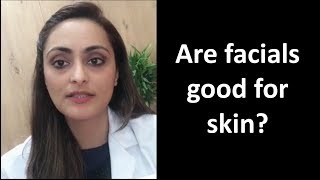 Are facials massages good for skin  dermatologist  Dr Aanchal [upl. by Ynahteb]