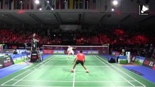 Lin Dan vs Viktor Axelsen  MS Denmark Open 2015 [upl. by Radack]