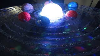 How to make 3D Solar System Project Sistema solar giratorio paso a paso [upl. by Areek]