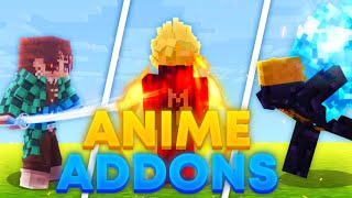 Top 5 COOLEST Anime Addons 120 MCPE amp Minecraft Bedrock [upl. by Blount]