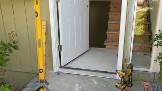 Jeld Wen Front Door Installation  Really crappy products and craftsmanship PART 1 [upl. by Waly]