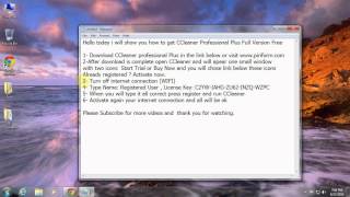 CCleaner Professional Plus Registration Name And License Key [upl. by Draneb]