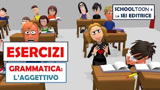 Grammatica Esercizi  Laggettivo [upl. by Merp]