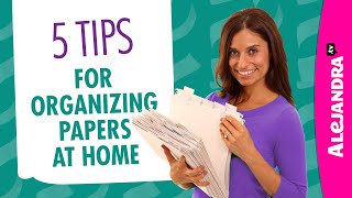 How to Organize Papers amp Documents at Home Part 1 of 10 Paper Clutter Series [upl. by Ybhsa]