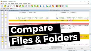 How to compare two files and folders in Windows 10  How to use WinMerge 2020  Merge files Folders [upl. by Ravi]