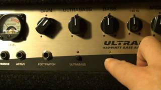 Behringer Ultrabass BX4500H Bass Amplifier Head Overview [upl. by Ativoj108]