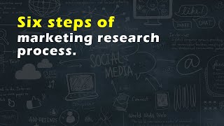 Six steps of marketing research process [upl. by Aileon]