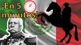 ¡La Revolución Mexicana EN 5 MINUTOS  Resumen [upl. by Wilen528]