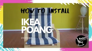 How to install your IKEA POANG cushions  Rockin Cushions [upl. by Anyotal]