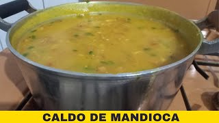 COMO FAZER CALDO DE MANDIOCA [upl. by Marentic]