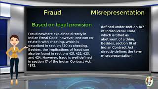 What is Difference Between Fraud amp Misrepresentation [upl. by Cigam661]