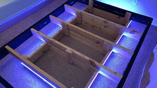 Queen Size DIY Floating Bed Frame [upl. by Alick]