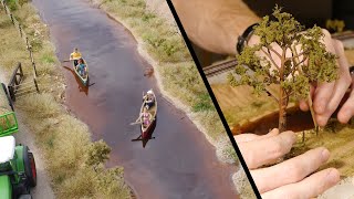 Realistic Scenery Volume 3  Modelling A River  Model Railroad [upl. by Nnaid]