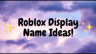 Display name ideas Roblox [upl. by Sinoda]