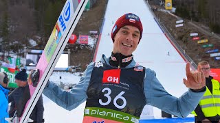 SKOKI NARCIARSKIE PŚ PLANICA 26032021  OSTATNIA 10 [upl. by Bordy]