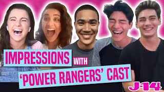 Power Rangers Dino Fury Cast Does Nickelodeon Impressions [upl. by Ibbed]