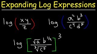 Expanding Logarithmic Expressions [upl. by Annawak]