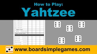 How to Play  Yahtzee [upl. by Cicely]