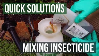 Quick Solutions How to Mix Insecticide [upl. by Ndnarb]