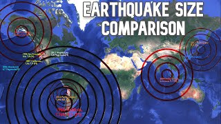 Biggest Earthquake Comparison On The Earth 💥💥 [upl. by Sillyrama]