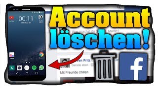 Facebook Account am Handy löschen Tutorial  2021 Deutsch [upl. by Ecinev]