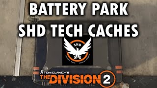 Division 2  Battery Park  SHD Tech Cache Locations [upl. by Caplan]