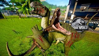 Iguanodon Vs Baryonyx Spinoraptor Suchomimus Spinosaurus  Jurassic World Evolution [upl. by Adolpho787]