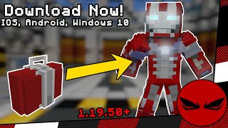 MCPE Iron Man Addon Mark 5 Update Quick Overview [upl. by Oranneg]