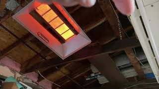 Mr Heater 40000 BTU Natural Gas Infrared Radiant Heater Review [upl. by Daveta]