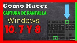 Como Tomar Captura de Pantalla en Computadora ✅ Windows 10 Windows 7 y 8 [upl. by Ahsilla402]