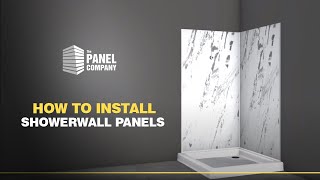 How to Install ShowerWall Panels  Installation Guide  The Panel Company [upl. by Licastro327]