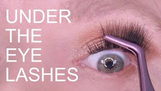 HOW TO APPLY UNDER EYE LASHES [upl. by Otcefrep]