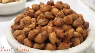 How To Make The Easiest Party Pleasing Coated Peanut Recipe  The Easiest Coated Groundnut Recipe [upl. by Nellda]