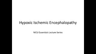 Hypoxic Ischemic Encephalopathy HIE [upl. by Norud]