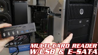 HOW TO ADD A MULTICARD READER TO YOUR COMPUTER [upl. by Lehte]